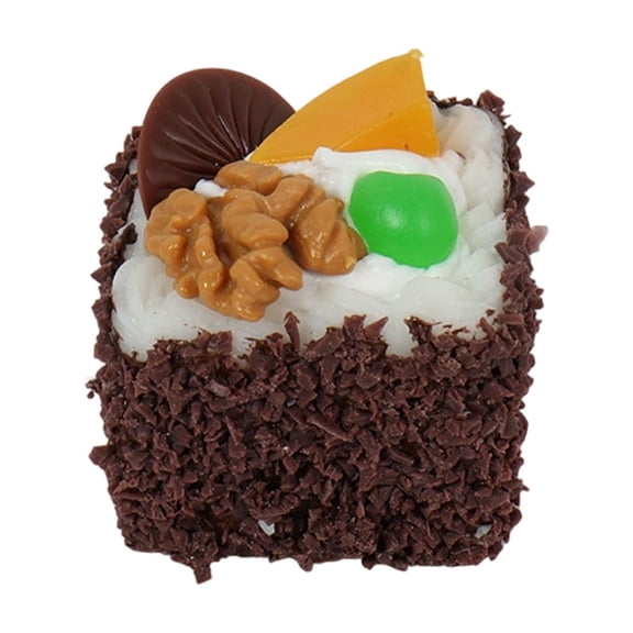 Miniature Artificial Mousse Cake Display Prop Home Decor Ornament for Creative Window and Shelf Decor, Unique Gift for Dessert Shop or Home Collectible as a Decorative Accent