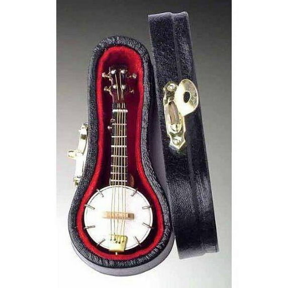 Miniature Banjo Musical Instrument Replica Button Pin