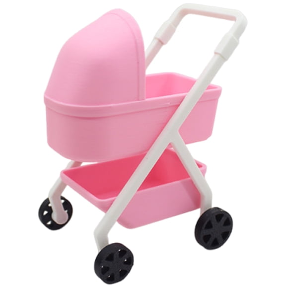Miniature Baby Cradle Model Figure Doll House Nursery Room Scene Display Accessory Realistic Design 1/12 Scale Furniture