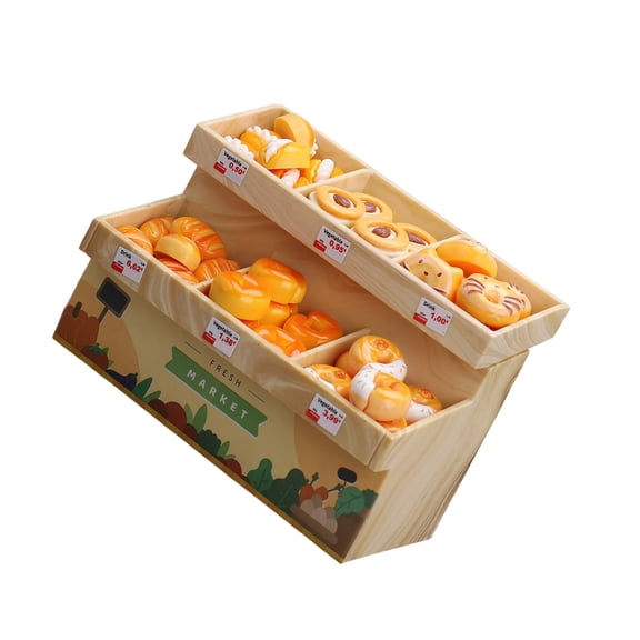 Miniature Bakery Counter Dessert Cake Stand For Dollhouses Accessories Bakery Construction Kids Role Play