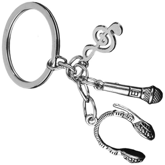 Miniature Ballet Shoe Keychain With Music Note Charm Lightweight Alloy Accessory Gift