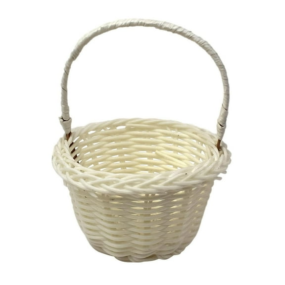 Miniature Baskets 1PCS Mini Woven Picnic Baskets with Handles Pastoral Style Portable for Birthday Party Favors or Baby Shower