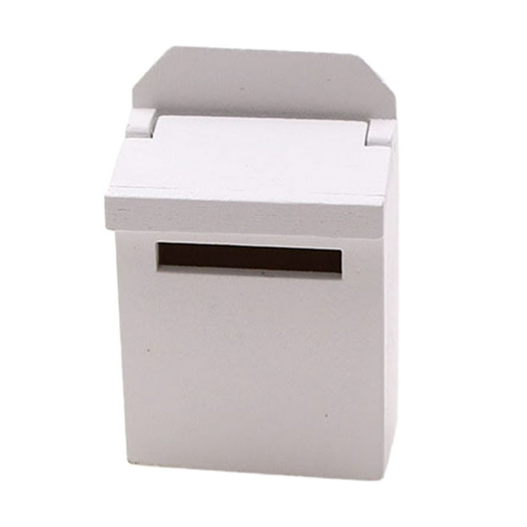 Miniature Blank Mail Box House Mini Mail Box Miniature Wooden Flip