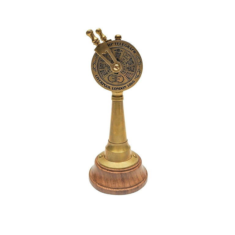 Mini Ship Engine Telegraph Antique Style Table Top Maritime Nautical Home Decor Mini Ship Engine Telegraph Antique Style Table Top Maritime Nautical Home Decor