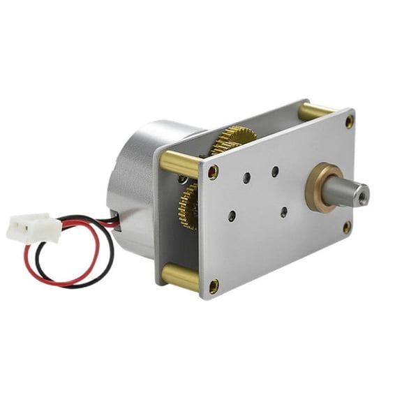 Miniature Brushed DC Motor 4142-300 6V Slow Gear Reduction Small Motor with Speed Regulation Support 41RPM