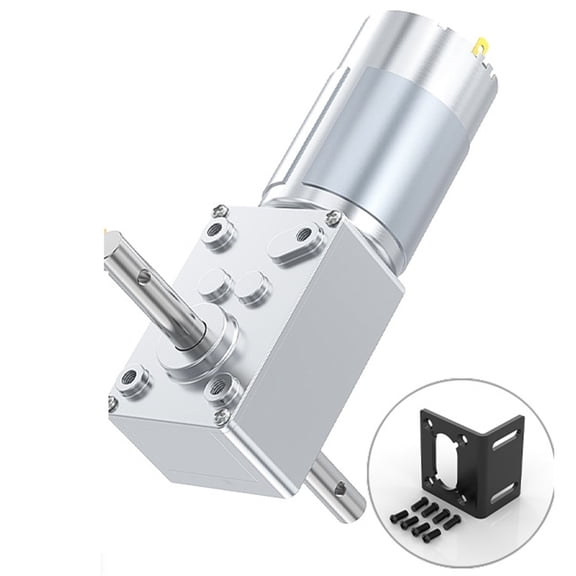 Miniature Brushed DC Motor 5840-555 12V~24V Bidirectional Round Shaft 32MM Switching Forward And Reverse Speed Regulating Motor ,Low Noise - 16RPM_12V SINGLE MOTOR