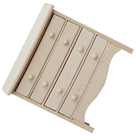 Miniature Cabinet Model Dolls House Mini Wooden Cabinet Furniture Model Photo Prop