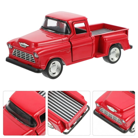 Pawsdot Small Toy Vehicle Car Truck Model Red Metal 1Pack