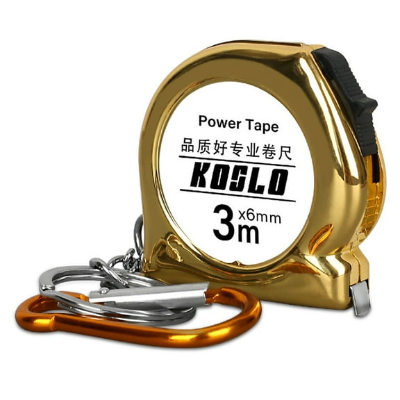 Compactly Tape Measure with Carabiner 3Meter Portable ABS Case Carbon Steel Belt Tape Measure For Home Office Outdoor Use
