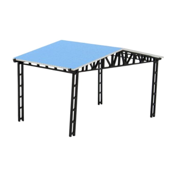 Miniature Carport Model Shed Diorama Plastic Material for Railway Scenery Micro Landscape Decor Collectors
