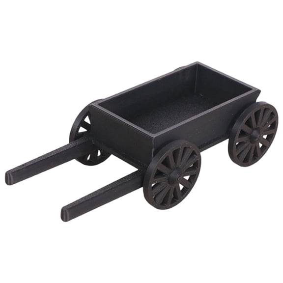 Miniature Cart Cart For Dollhouses Furniture And Backyard Decoration In Black Or Brown