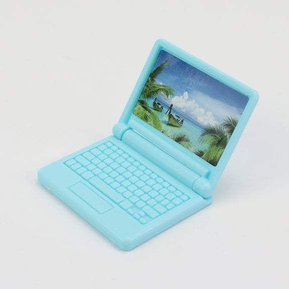 Miniature Cartoon Simulation Laptop Mini Model Toy Doll House Home Scene Decoration Props