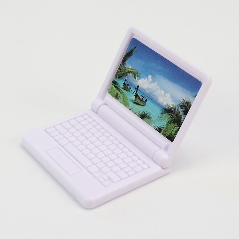 Miniature Cartoon Simulation Laptop Mini Model Toy Doll House Home ...