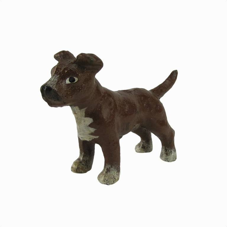 Miniature 3D Cast Iron Pitbull Paperweight Collectible Statue Pit Bull Dog Decor Miniature 3D Cast Iron Pitbull Paperweight Collectible Statue Pit Bull Dog Decor