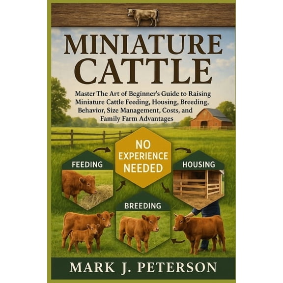 Miniature Cattle: Master The Art of Beginner's Guide to Raising Miniature Cattle Feeding, Housing, Breeding, Behavi, (Paperback)