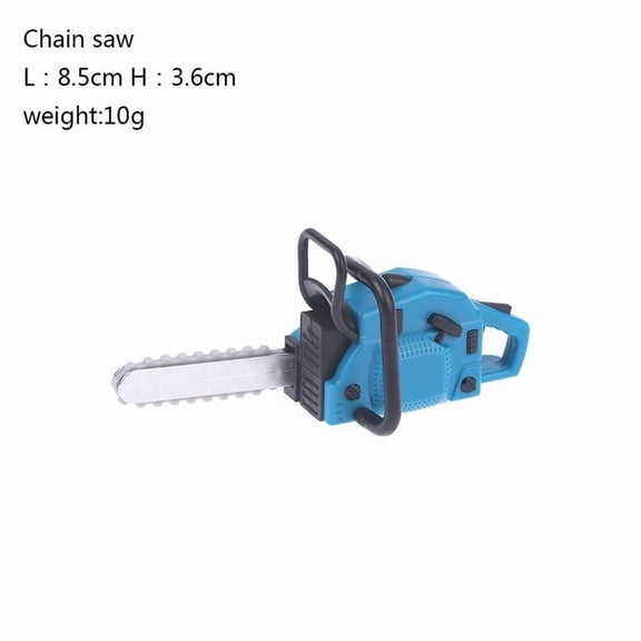 Miniature Chain Saw Mower Model Ornament Prop Chainsaw Tool Power Models for Dollhouse Fairy Garden Accessories Decorations