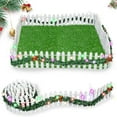 thumbnail image 1 of Miniature Christmas Garden LED Light Vine Wooden Fence/ Mini Christmas Village Fence Garden Fence Party Decoration with LED Lights AA, 1 of 5