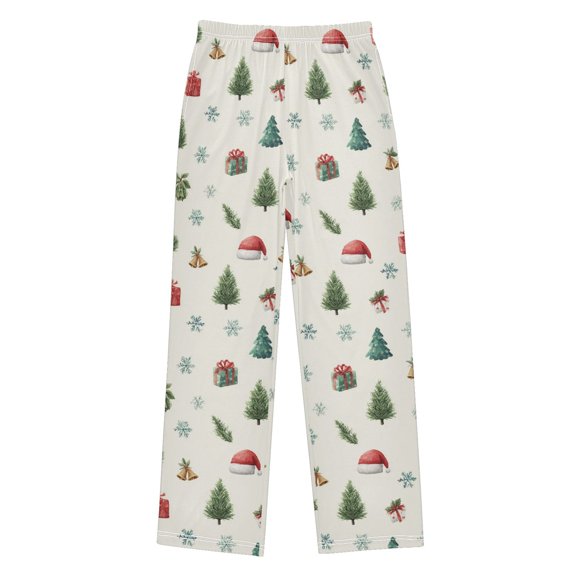 Miniature Christmas Tree Pajama Pants Soft and Lightweight Elastic Waistband Pajama Pants