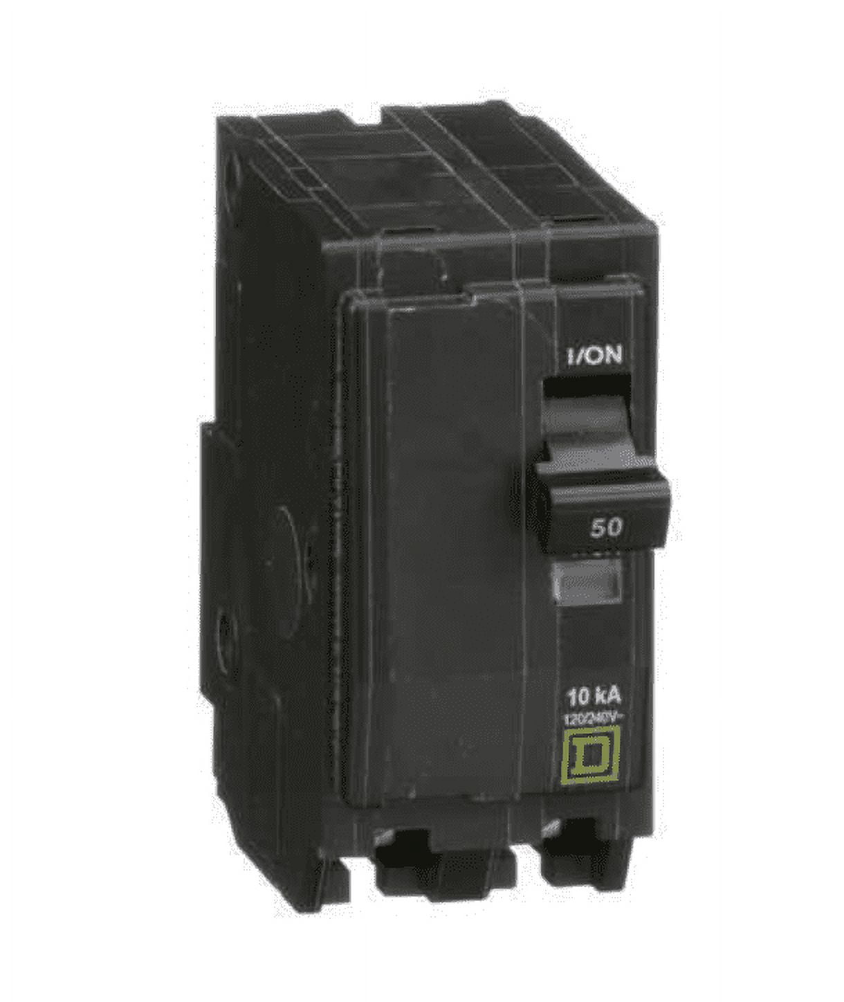 Miniature Circuit Breaker, 50 A, 120/240V AC, 2 Pole, Plug In Mounting Style, QO Series
