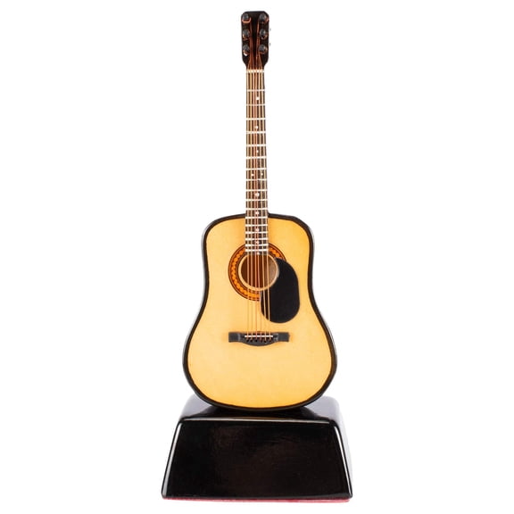 Broadway Gift Miniature Resin Stone Classic Guitar with Pickguard 6 inch Decorative Figurine with Base