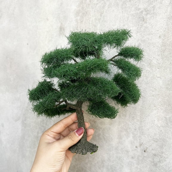 Miniature Cloud Pine Tree Model Handmade Diorama Mountain Landscape Scenery Decoration for Bonsai Terrarium Craft