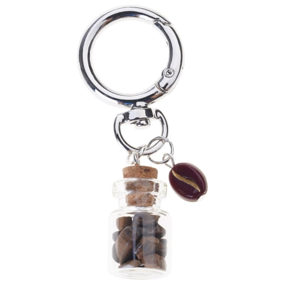Miniature Coffee Bean Bless Bottle Pendant For Fashion Enthusiasts And Travelers