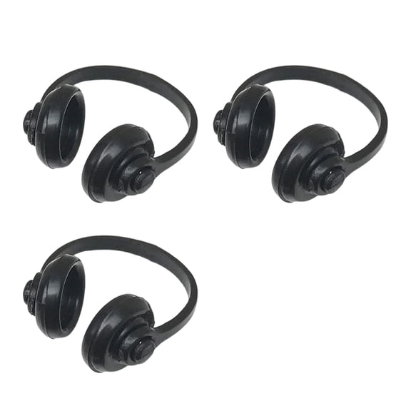 Miniature Computer Room Headset Props With Detailing, 1/12 Scale Decorations Black/White/Red