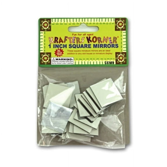 Miniature Crafting Mirrors - Pack of 24