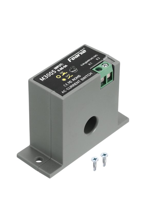 Miniature Current Switch 0.05-5A Normally Open AC Current Sensing Switch Monitoring Relay, M3005