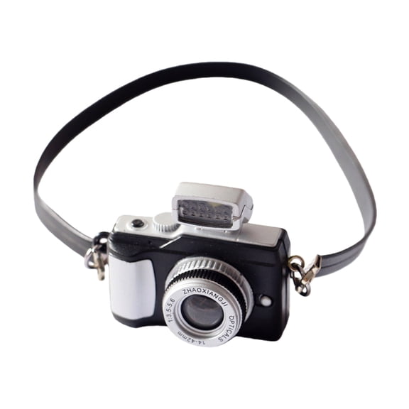 Miniature DSLR Camera Model Decorative Props For Doll House Accessories Photography Props And Safe Play For Children