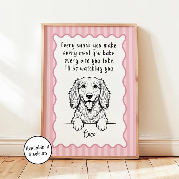 Miniature Dachshund Line Art Dog Wall Decor Home Decor