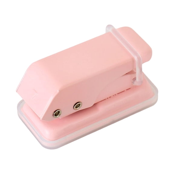 Miniature Desktop Hole Punch Tool 5 Vibrant Color Plastic Construction For Students Professional Organizers