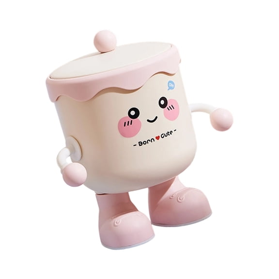 Miniature Desktop Storage Bucket With LidOrganizer For Office Home Accessories Dustproof Design Plastic Container