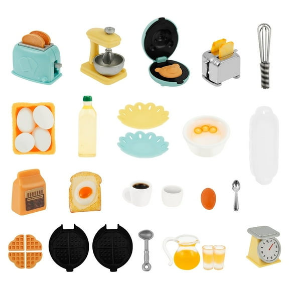 EUWBSSR Miniature Dollhouse Accessories - Dollhouse Furniture 1 12 Scale - Mini Stuff for Dollhouse Kitchen - Stand Mixer, Kitchen Scale, Flour, Rolling Pin and Others