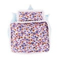 thumbnail image 1 of Miniature Dollhouse Bedding Set with Floral Pattern 1:12 Scale Handmade Quilt, Pillow & Bedspread for DIY Decor, 1 of 3