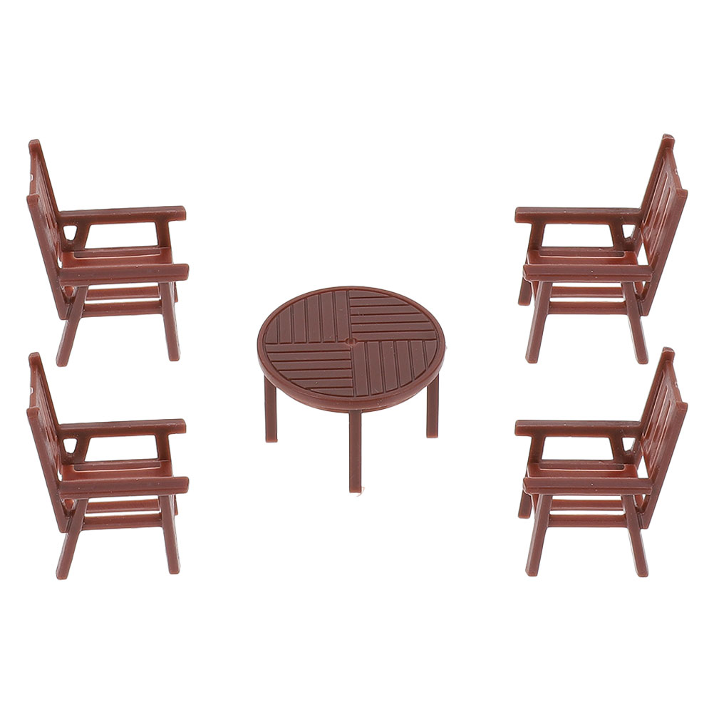 Support Téléphone - AMOUNE - Mini Chaise en Bois - Marron - Support Tablette - Décoration Bureau - Téléphonie