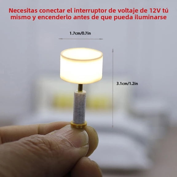 Miniature Dollhouse Table Lamp 1:20 Miniature Desk Lamp for Dollhouse Decoration Toy for Children and Babies