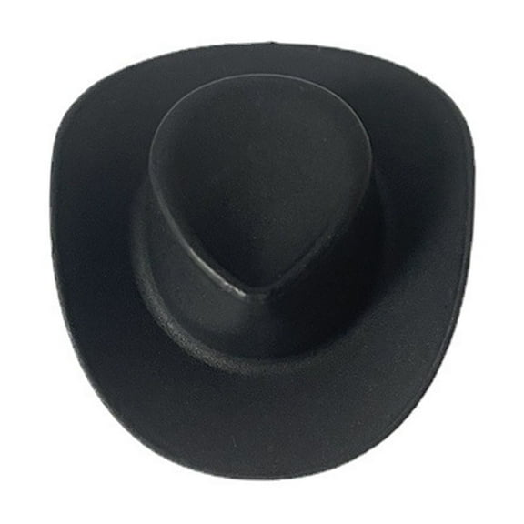 Miniature Dolls Hat Tiny Party Hat Toy Dolls Party Props Plastic Cowboy Hat Cowgirl Hat for Crafts Western Hat 5/10PCS