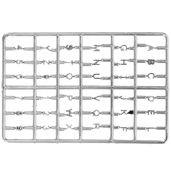 GOOHOCHY Mini House Decorative Silver Door Numbers for Decoration Plastic Realistic Design 1 Piece