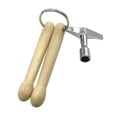 thumbnail image 1 of Miniature Drumstick Keychain With Lock Light weight Percussion Practice Tool Metal Percussion Accessory, 1 of 11