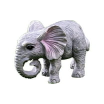 Miniature Elephant Statue - Resin Material, Fairy Garden Decor, DIY Craft Accessory, 5x4x3cm