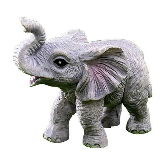 Miniature Elephant Statue - Resin Material, Fairy Garden Decor, DIY Craft Accessory, 5x4x3cm