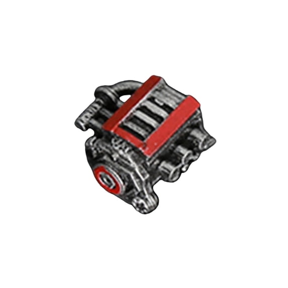 Miniature Engine Model Micro Engine Ornament 1/64 Scale Plastic Detail for Vehicle Diorama Enthusiasts