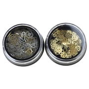 Miniature Exquisite Cogs Gear Resin Fillers Metal Steampunks Pendant Resin Filling Charm for UV Resin Crafts Handicrafts