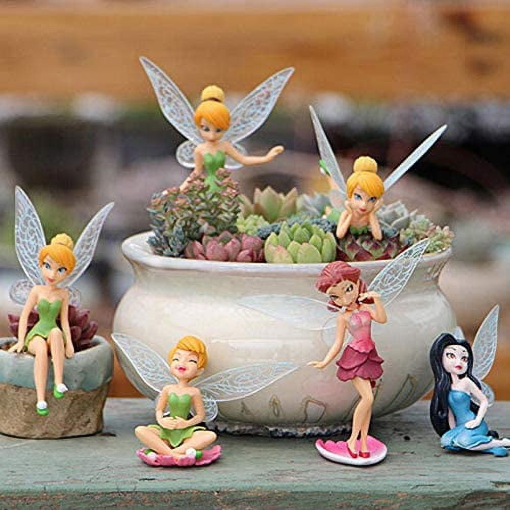Miniature Fairies Figurines Accessories, Planter Pot Hanger Decorations  Fairies Flower Pot Resin Fairy Garden Figurines Angel Accessories Ornaments