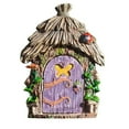 thumbnail image 1 of Miniature Fairy Garden Accessories,Wooden Fairy and House Statues,Fairy Garden Door for Tree,Small Landscape Decoration - Weatherproof Realistic Ornaments For Bedroom, Kids Room, Living Room, 1 of 9