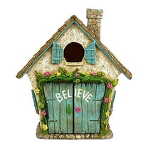 Miniature Fairy Garden Door,Believe Fairy Garden House,Hand Painted Fairy Doors That Open Fairy House,Fairy Garden Accessories for Home Outdoor Yard Tree Trunk, One-size