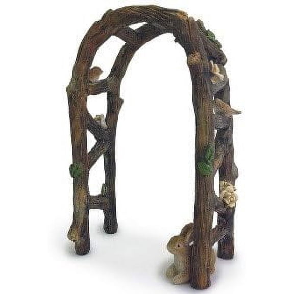 Miniature Fairy Garden Wooden Arbor Arch