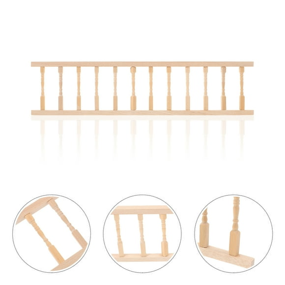 Miniature Fence, Miniature Fence 1: 12 Wood Ornament Decorative Picket Fence for DIY Crafts Project- 30. 5x7. 5cm