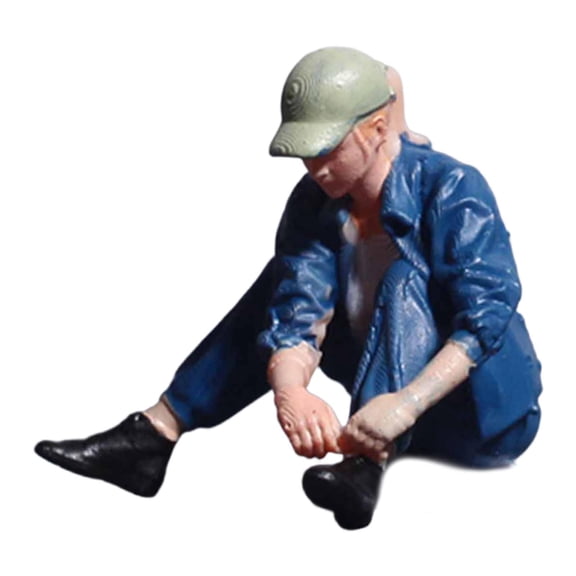 Miniature Figures Model Tiny People Figure Simulation Resin Material for Car Model Photography Display